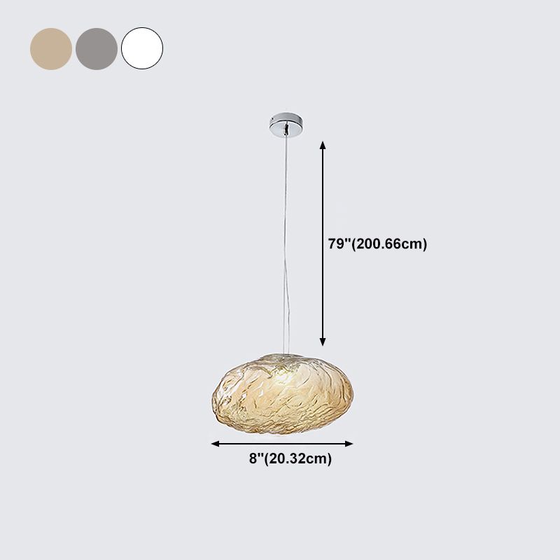 Style moderne suspendu éclairage de pendentif en verre créatif pour le salon