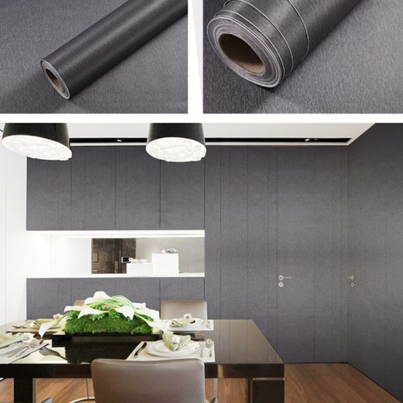 Self Sticking Repurposed Wood Wallpaper Roll Industrial Vinyl Wall Decor, 16.5' L x 23.5" W