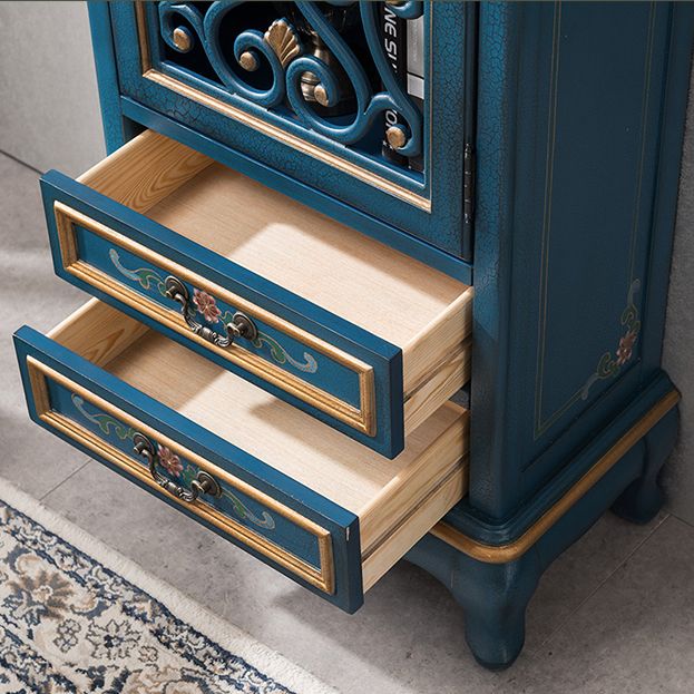 1- Door Wooden Cabinet, Rectangle Accent Cabinet with Drawers