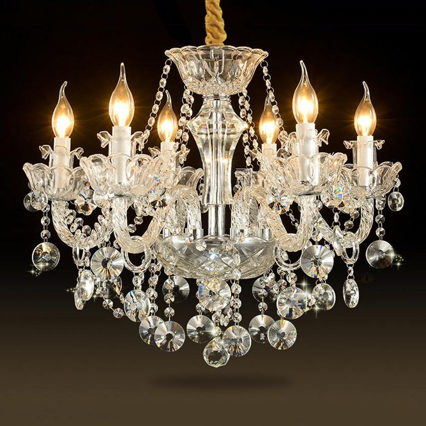 Nordic Style Chandelier Light Postmodern Style Crystal Pendant Lights for Living Room