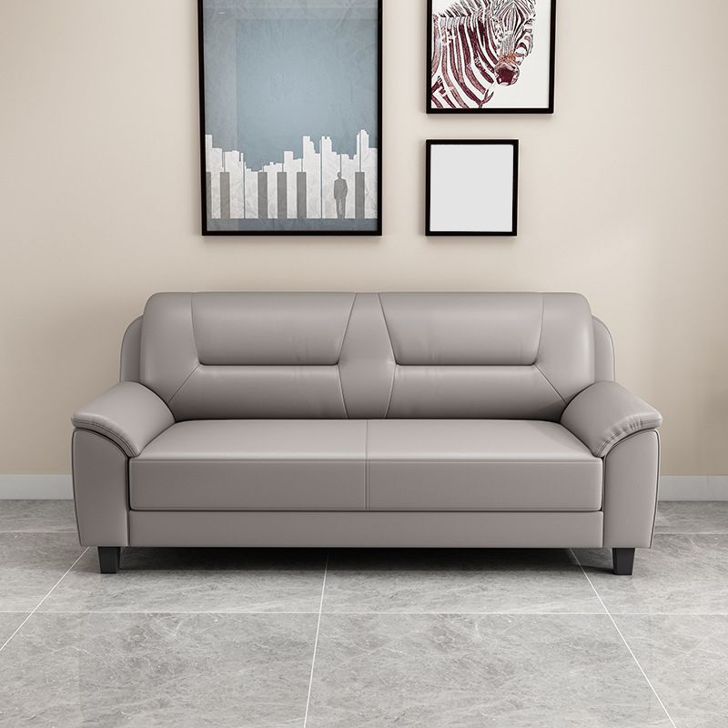 Pillow Top Arm Sofa 55.12"/70.87" W Faux Leather 3-Seat Loveseat
