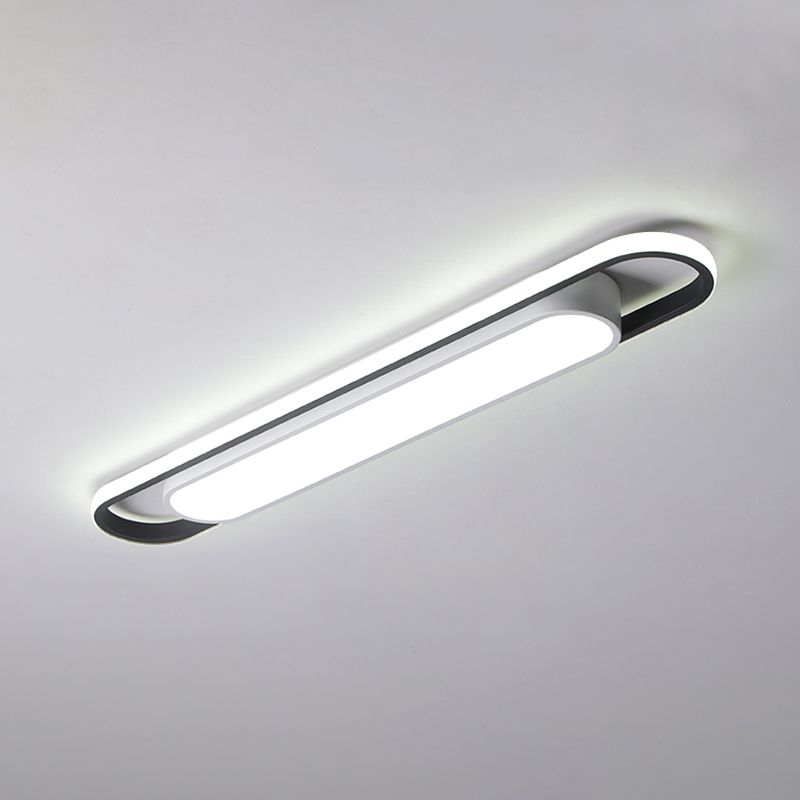 Modern Simple Flush Mount Ceiling Lamp Linear Flush Lamp for Living Room