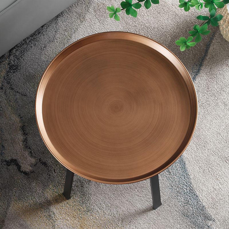 4 Legs Round Corner Table Side Tray Top End Table for Living Room