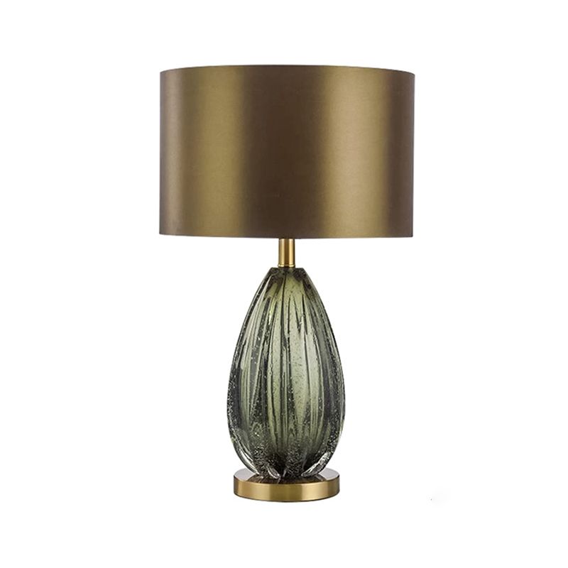 Lampada da tavolo contemporanea a 1 luce Green Metal Table Light per soggiorno