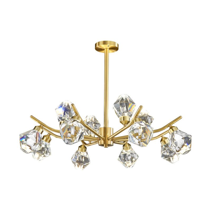 Nordic Multi Light Crystal Chandelier Light Fixtures Restaurant Hanging Chandelier