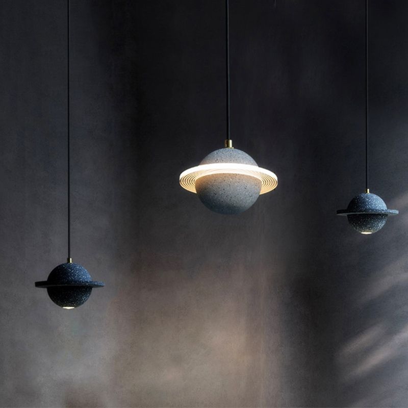 Globe minimalisme stijl hangende lamp enkele lichte stenen hanger lamp armatuur