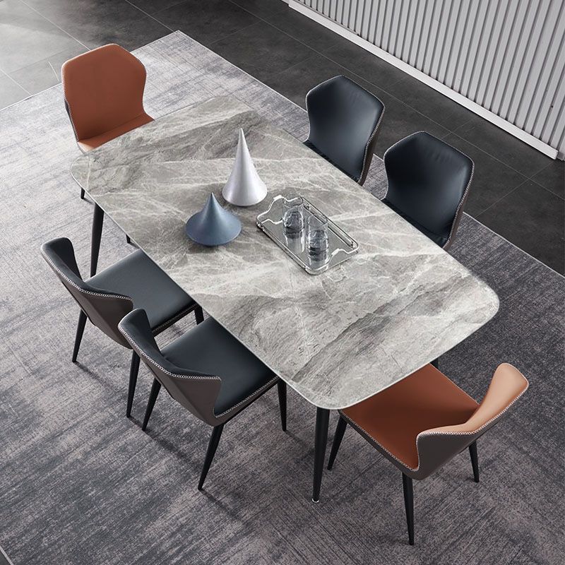 Modern Sintered Stone Dining Table Set 1/4/5/7 Pieces Dining Set for Home