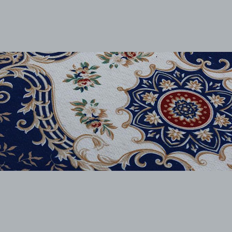 Gorgeous Flower Indoor Rug Contemporary Comfort Indoor Carpet Polyester Non-Slip Backing Rug for Living Room
