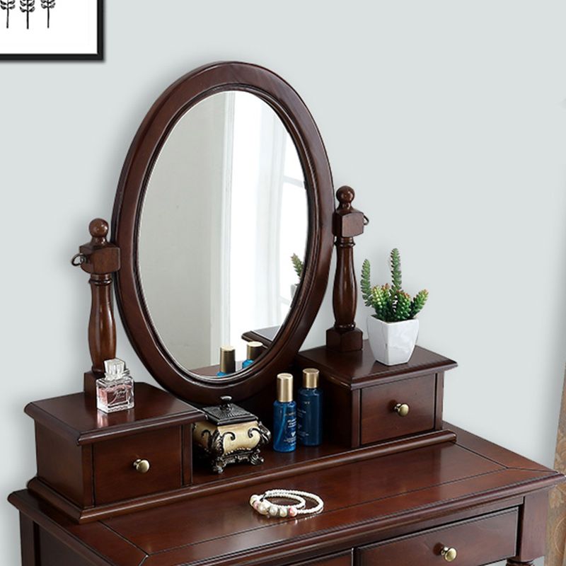 Brone Makeup Table With Drawers 17.71" W x 58.26" H for Bedroom