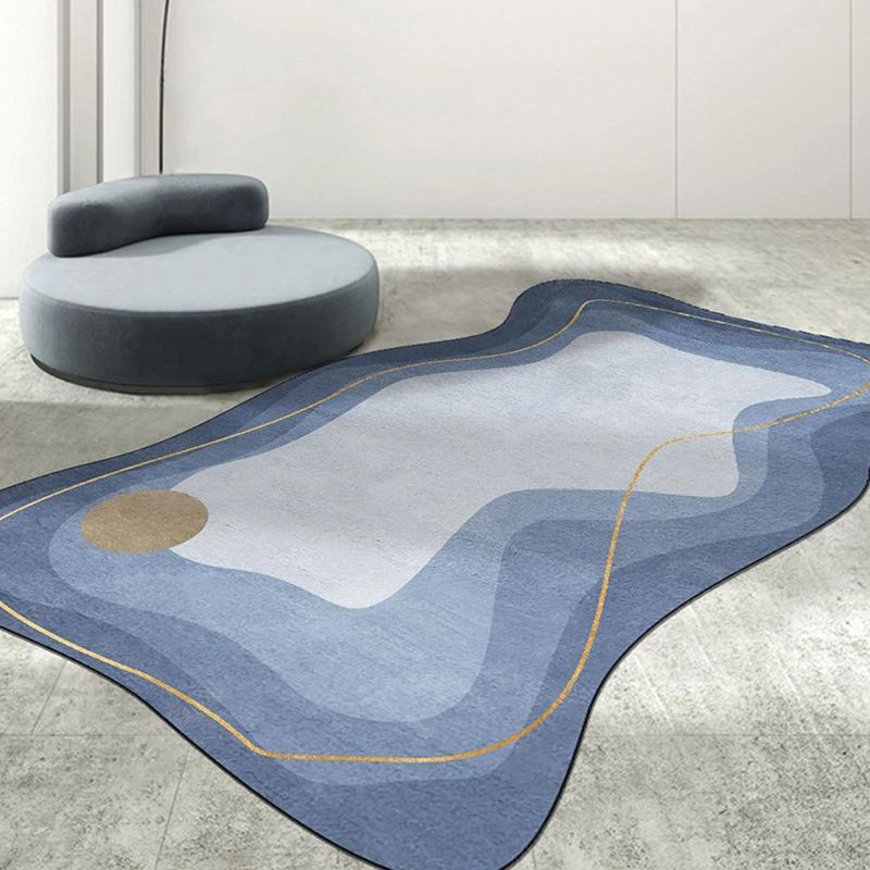 Trendy Novelty Shape Rug Funky Polyester Rug Stain Resistant Carpet for Home Decor