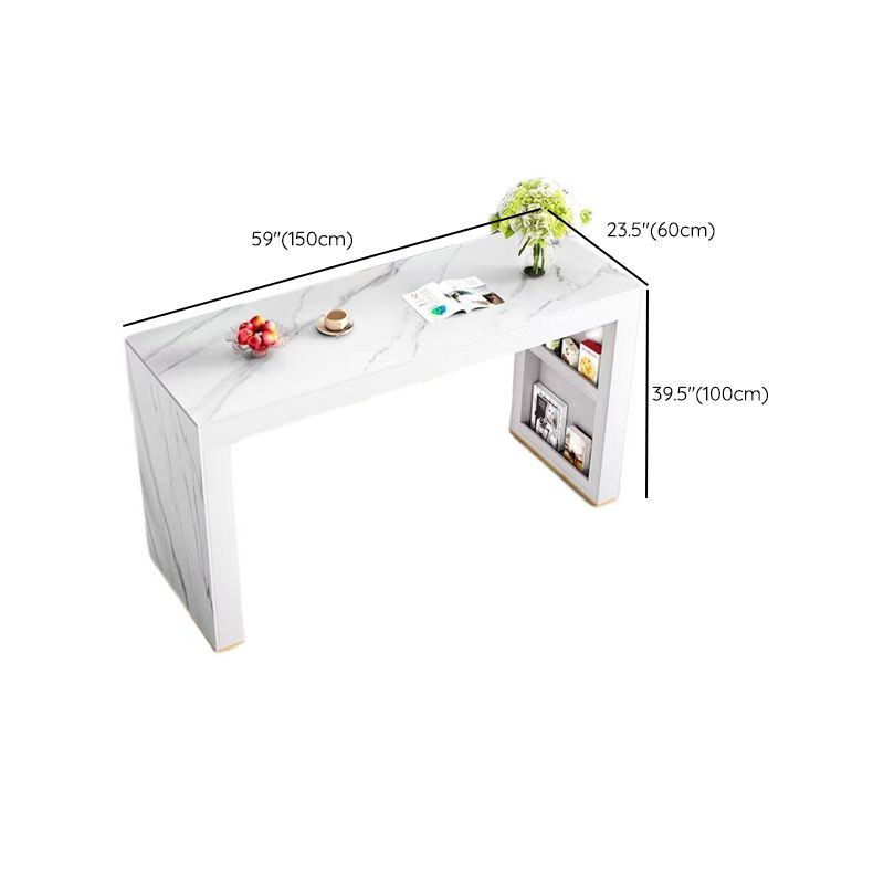 Faux Marble Counter Height Table Contemporary Pub Height Dining Table