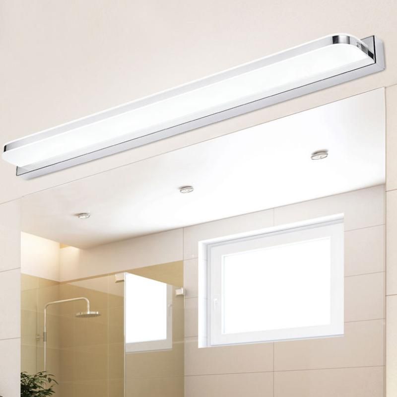 Luz de tocador LED moderno Simple Long Forma de forma frontal de forma frontal para el baño