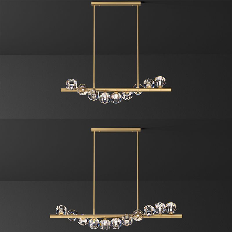 Metall Linear Island Light Contemporary Anhänger Beleuchtung für Kücheninsel