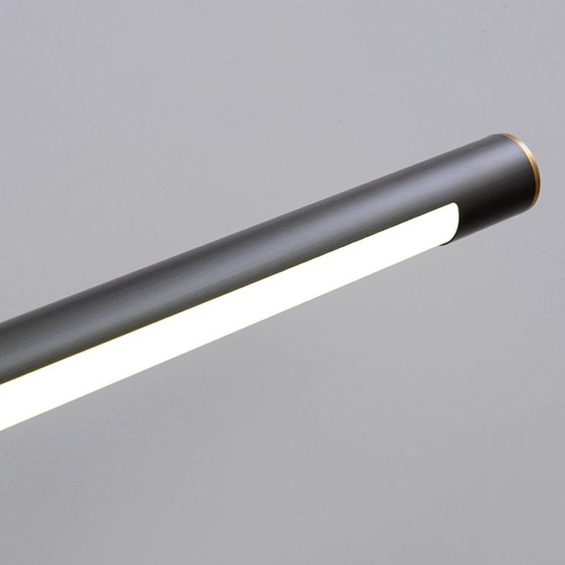 Brass Straight Mirror Light Modern Style Single Light Wall Lamp for Bedroom