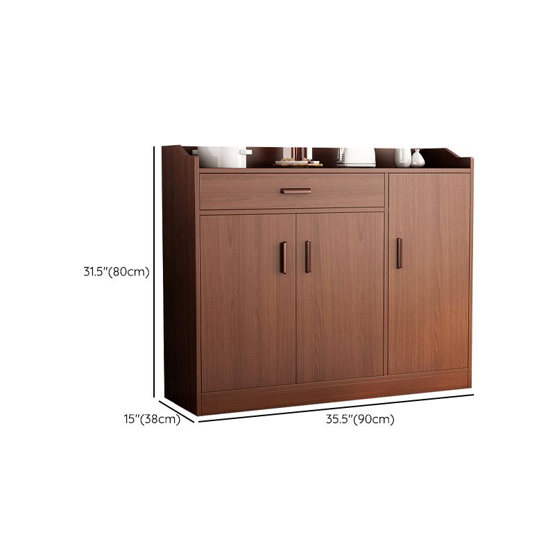 Modern Style Dining Server Engineered Wood Server with Drawers