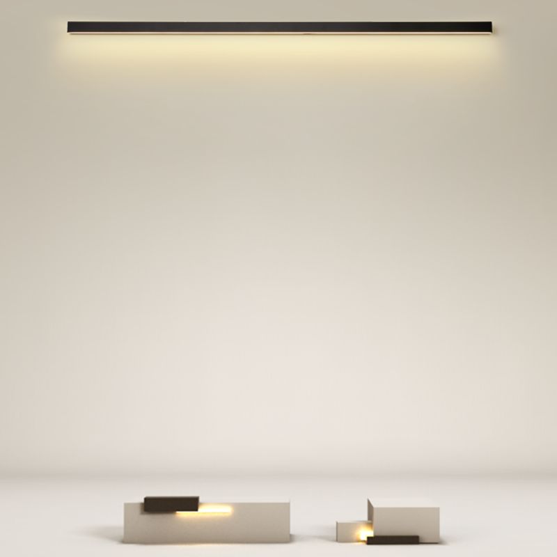 Linear Shape Metal Wall Light Modern 1-Light Wall Mounted Light Fixture