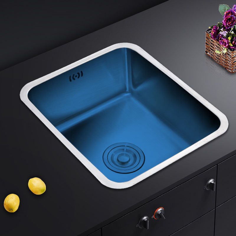 Modern Style Kitchen Sink Stainless Steel Overflow Hole Design Kitchen Sink with Faucet