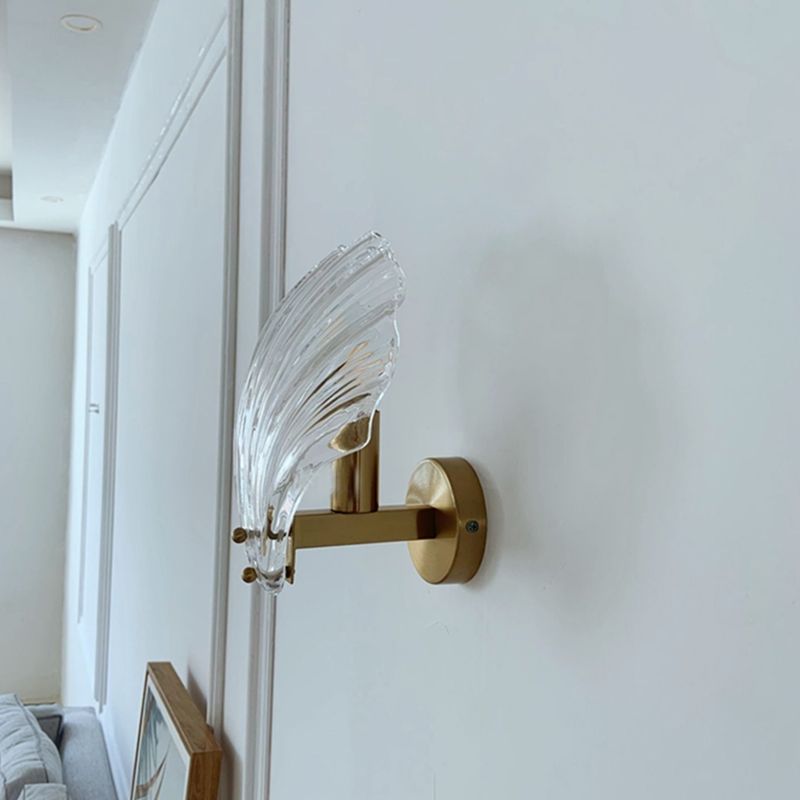 Glass Geometric Wall Sconce Lights Modern Style 1 Light Wall Mounted Lamps