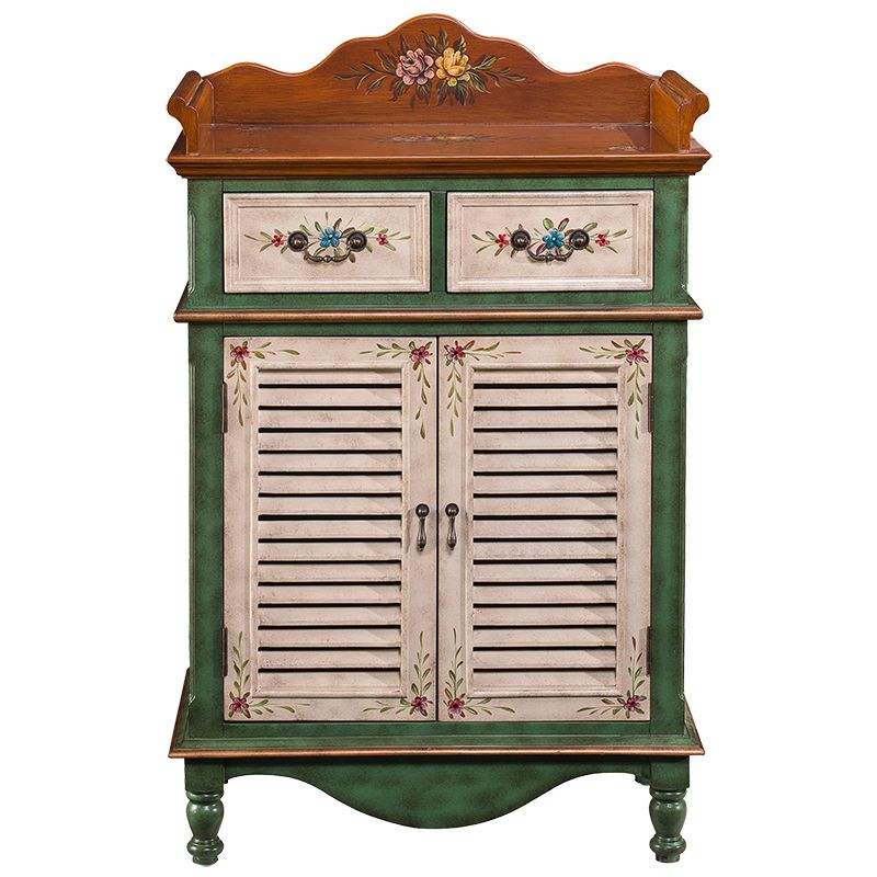 Mid-Century Modern Rectangle Cabinet Standard Side Cabinet with Drawer