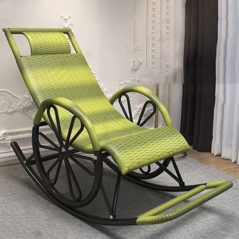 Living Room Single Lazy Chair Iron Base Leisure Rocking Chair