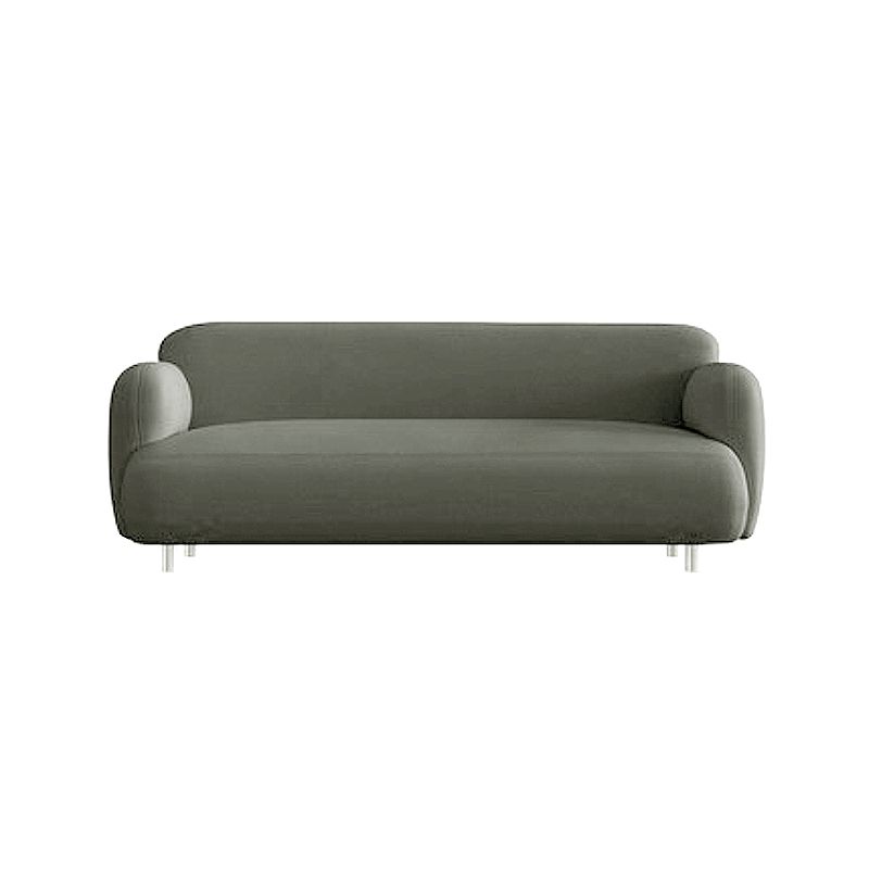 Mid-Century Modern 27.56"H Faux Leather Sofa Tight Back Settee for Living Room