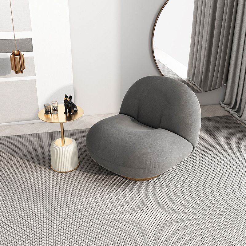 Modern 1-seater Wool Sofa 25.59" H Armless Sofa for Living Room