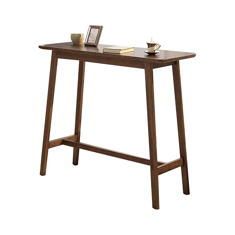 1/3/4 Pieces Table and Stool Set Contemporary Brown Solid Wood