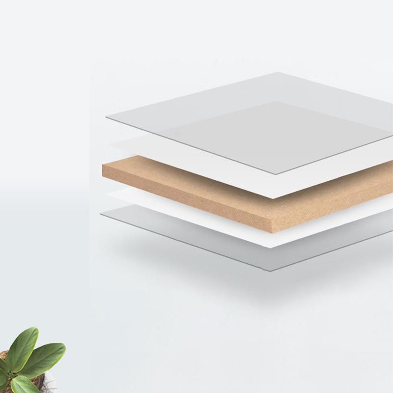 Contemporary Wardrobe White Colour Wooden Wardrobe Closet With 2 Drawers