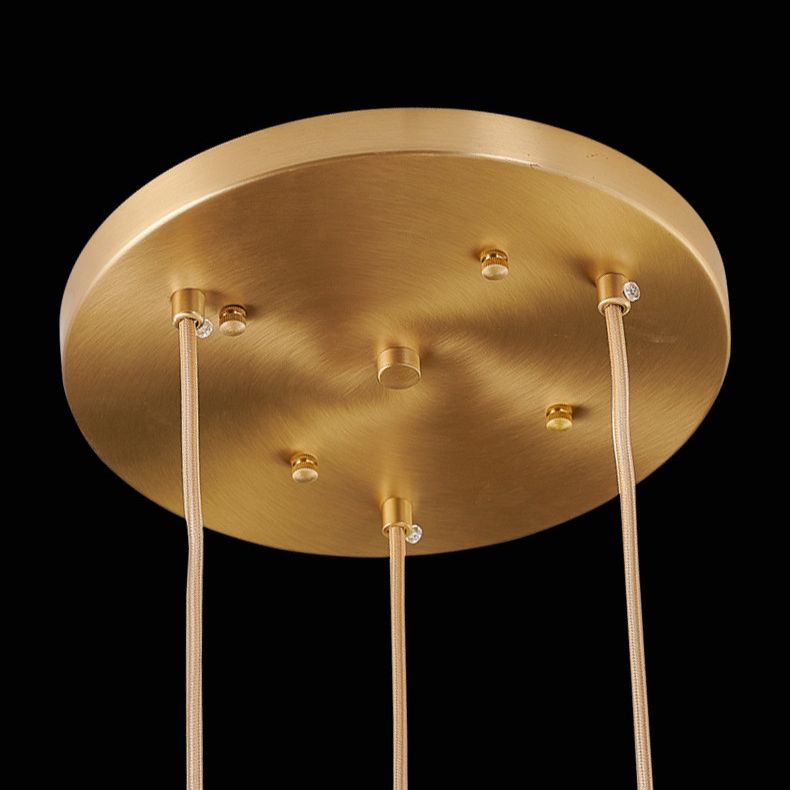 Contemporary Pendant Clear Crystal Hanging Ceiling Light for Spiral Stair