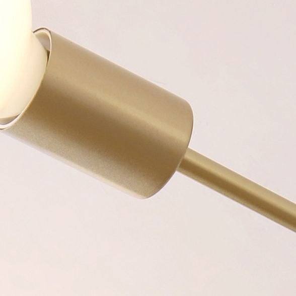 Sputnik Diseño Semi-rubor Montaje Ligero Fijo Metal Moderno Semi-ras