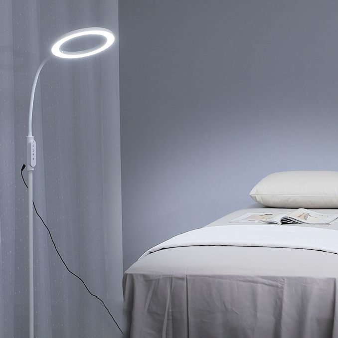 1 Light Circle Floor Lamps Modernism Metal Standard Lamps for Business Activities