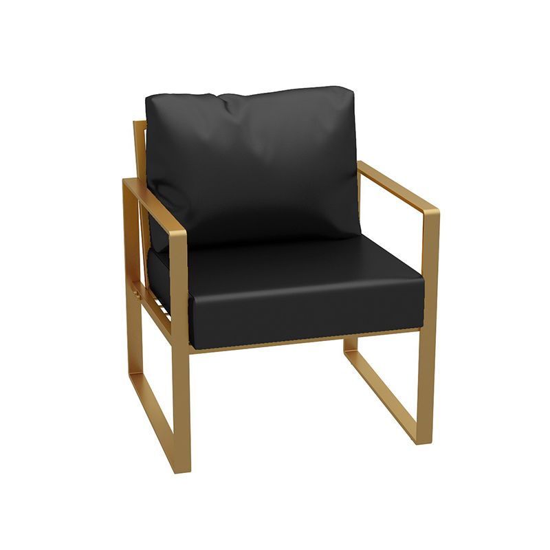 26.77" W Faux Leather Square Arm Sofa Contemporary Sofa for Living Room