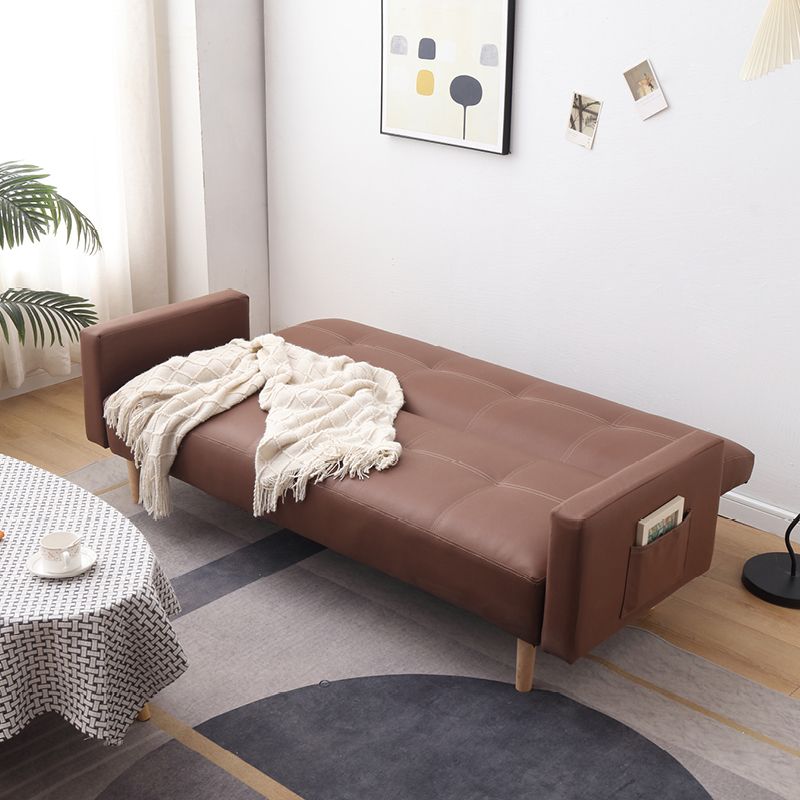 Vintage Tufted Square Arm Living Room 3 Seater Standard Settee