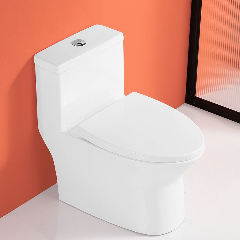Floor Mounted Porcelain Toilet One-Piece Toilet Modern Flush Toilet