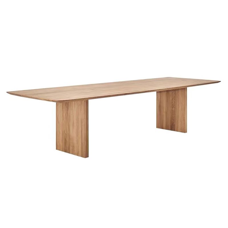 Mesa de madera contemporánea de madera maciza mesa de madera para comedor para comedor