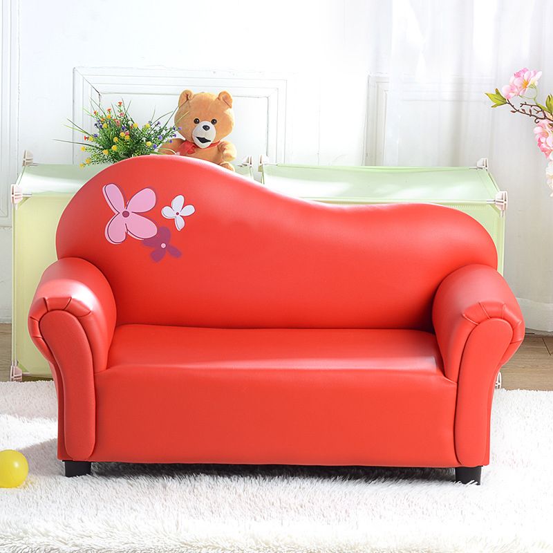 Faux Leather Tight Back Rolled Arm Stain Resistant Settee Bench