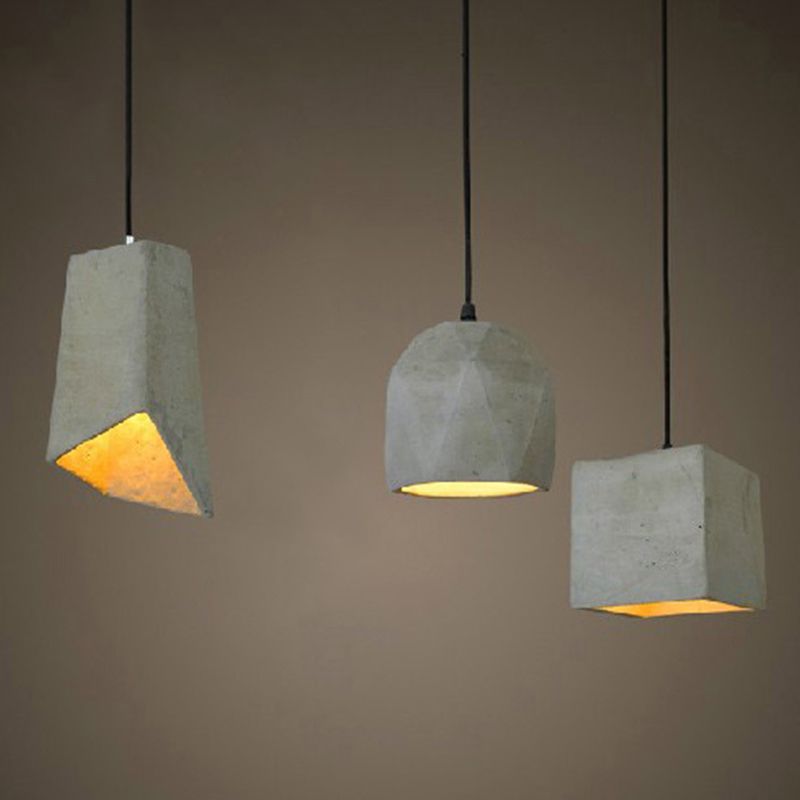 Modern Ceiling Pendant Cement Single Pendant Bar Indoor Room Light