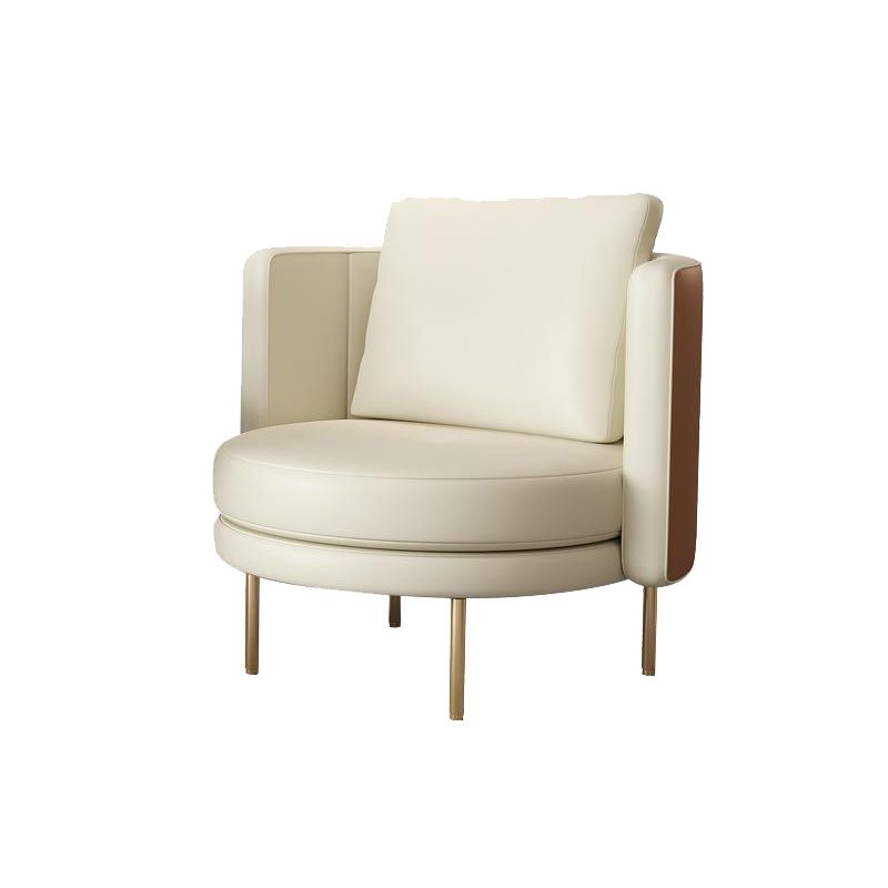 27.55" Wide Parsons Chair Armless Chair with Pillow Back for Living Room