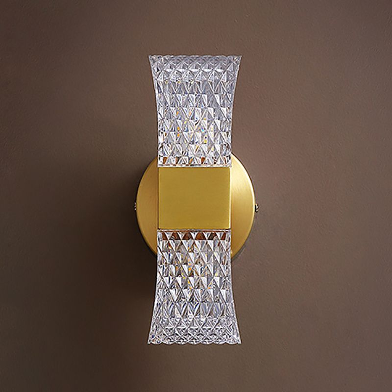 Gold Mur Sconce Postmodern Crystal Murd Murd Lightture pour le salon