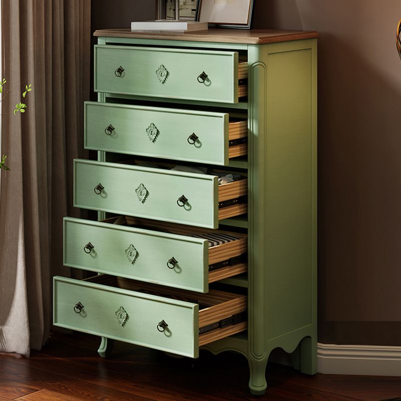 Distressed Storage Chest Dresser Traditional Dresser with Drawers