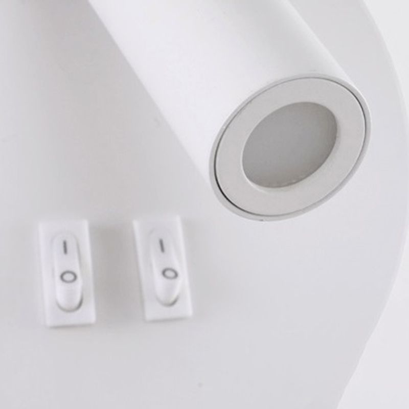 Modern Style Wall Mount Light 2 Lights LED Wall Light with Acrylic Shade for Bedside