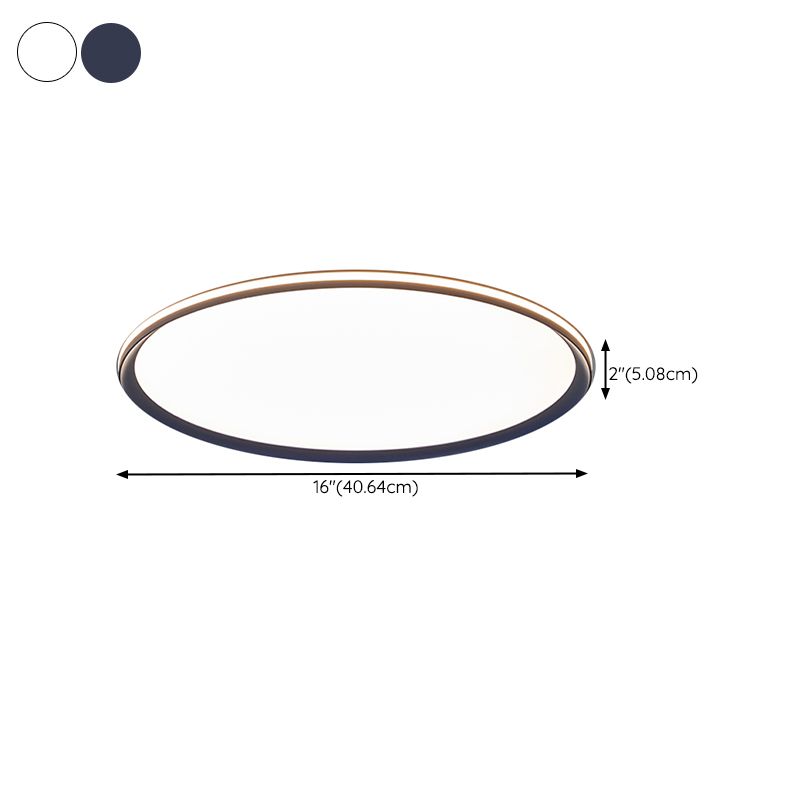 Minimalism LED Flush Mount Ultra-Slim Ceiling Light Fixture for Bedroom
