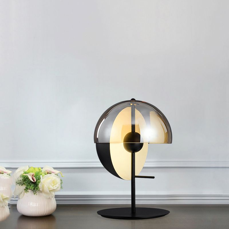 Lampada da tavolo a semicerchio di semplicità ultra-moderna lampada da comodino per camera da letto