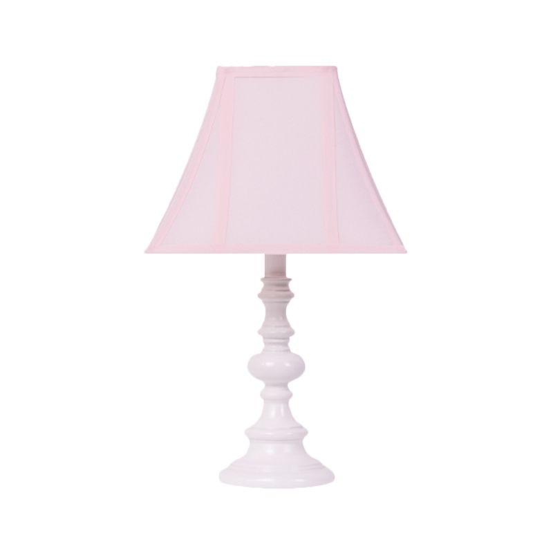Éclairage d'éclairage évasé Tissu de table 1 tête d'éclairage minimaliste de chevet minimaliste en rose