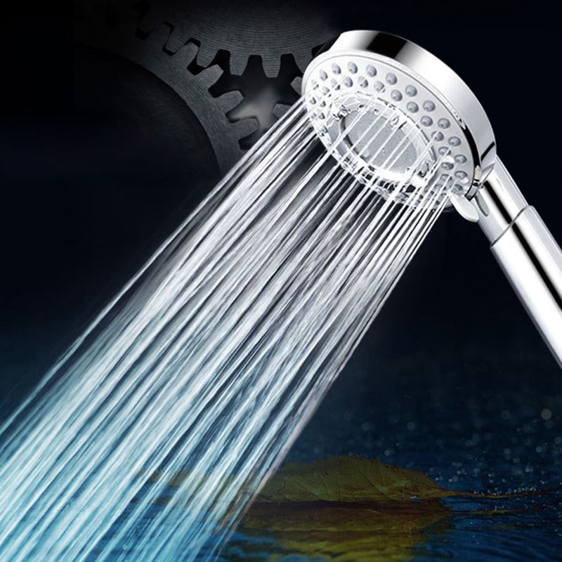 Silver Handheld Shower Head 3 Sprays Stainless Steel Wall-Mount Showerhead