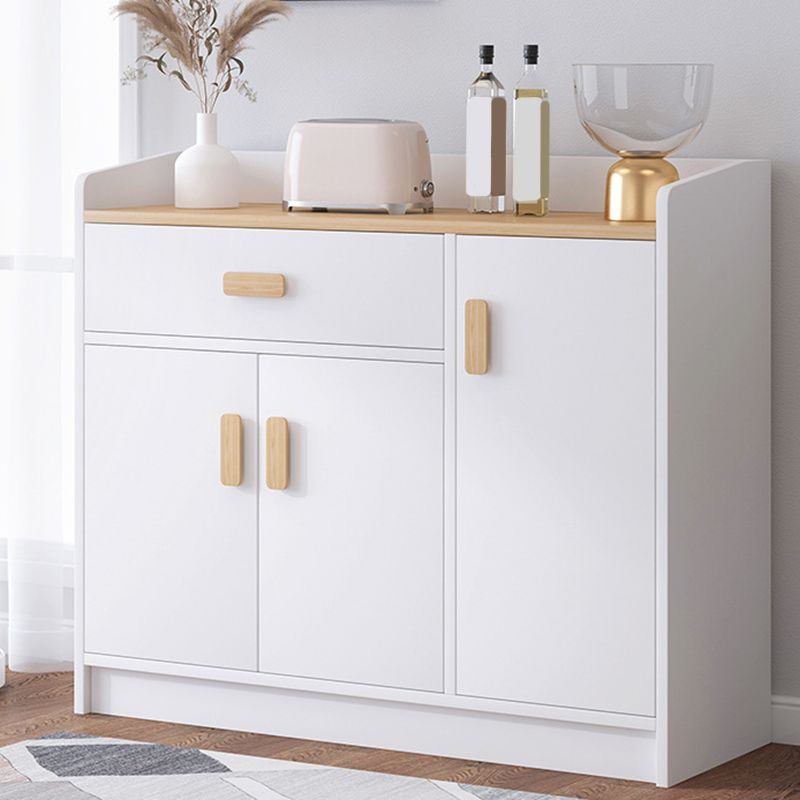 Modern Wood Accent Cabinet with Drawer Rectangle Side Cabinet