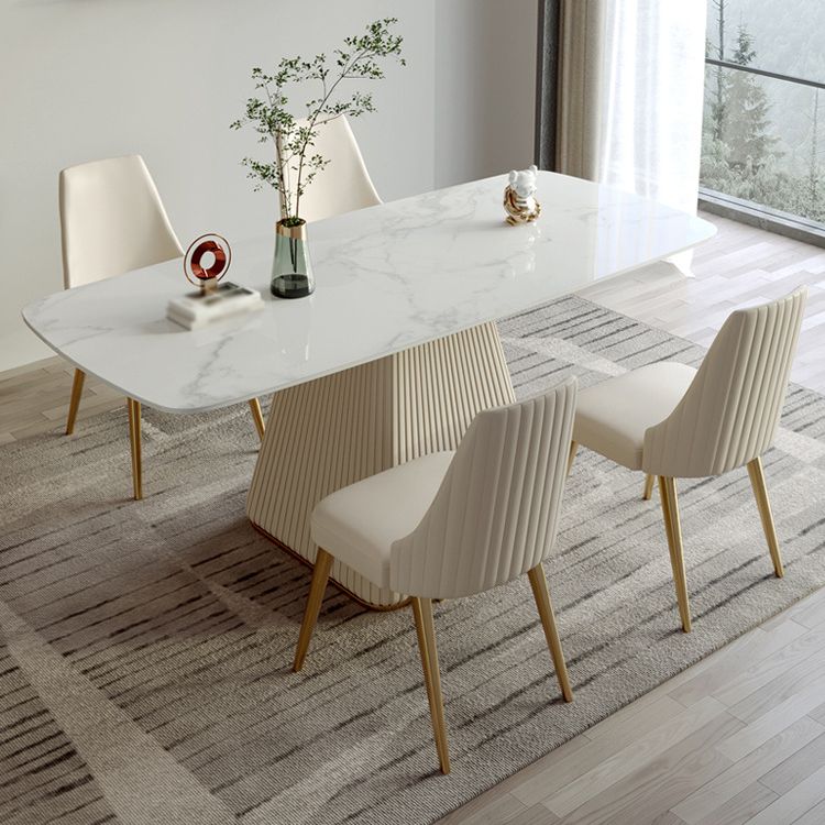 Designer Style Sintered Stone Top Dining Set 1/4/5/6 Pieces Dining Table with Chairs