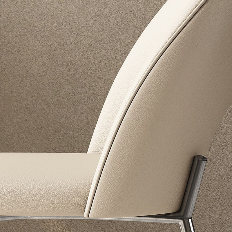 Modern Side Chair Open Back Metal Dining Room Chair for Kitchen