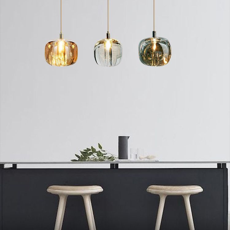 1 pendentif en verre léger Louteurs de plafond modernes suspendus suspendus pour salle à manger