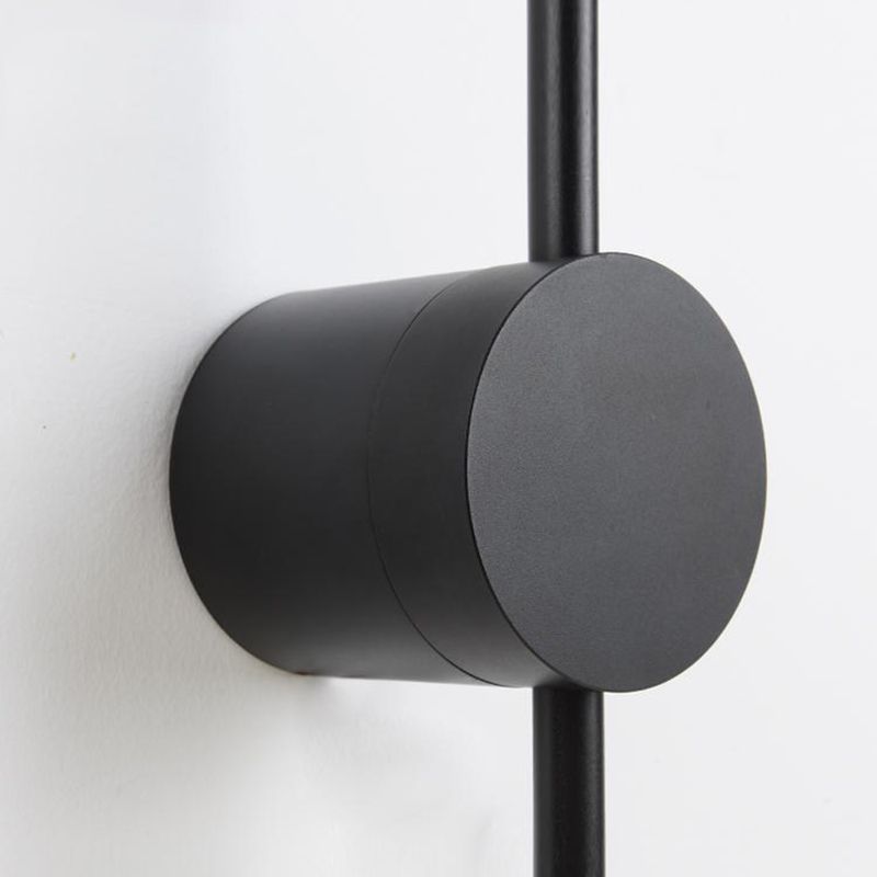 Forma de pared de metal de forma lineal estilo moderno de pared de 2 luces de luz de pared